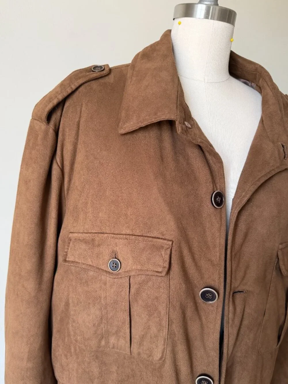 Robert Comstock Suede Jacket XXL | Safari Field Coat | Tan Brown | Vintage